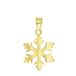 Lucardi Dames 14 Karaat geelgouden hanger sneeuwvlok