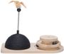 Designed by Lotte Krabbol en Speeltoren Maia - Kattenspeelgoed - Hout - Zwart/Bruin - 50x24,5x38 cm