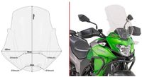 Givi D4121st Kawasaki Versys-x 300 Voorruit Transparant