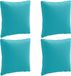 vidaXL - 4-Delige Rugkussens PUTTEN - 4 stuks - 100% Polyester - Turquoise