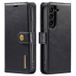 DG.Ming Portefeuille Étui Samsung Galaxy S23 5G Détachable 2-en-1 - Noir