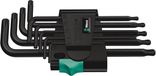 Wera 967 PKL/9 TORX Binnen-Torx Haakse schroevendraaierset T 8, T 9, T 10, T 15, T 20, T 25, T 27, T 30, T 40 9-delig