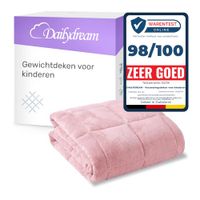 Dailydream - Verzwaringsdeken kind - 104x150cm - 3,2 kg - Roze - Fleece