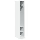 vidaXL Kledingkast - 30x50x200 cm - Hout - Wit