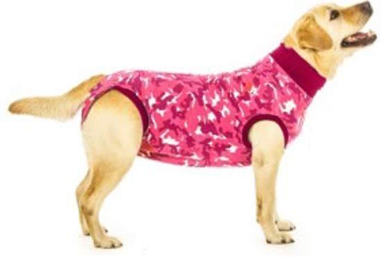 Suitical Recovery Suit Hond - M Plus - Roze Camouflage