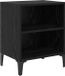 vidaXL Table de chevet Chêne noir 40 x 30 x 50 cm Bois transformé