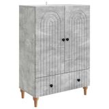 vidaXL Dressoir Betongrijs 66 x 34,5 x 95 cm Bewerkt hout