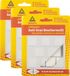 Deltafix Anti-krasvilt - 24x - wit - 25 x 25 mm - vierkant - zelfklevend - meubel beschermvilt