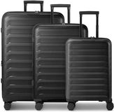 D & N Toronto 4 wielen Kofferset 3-delig met uitbreidingsplooi - Harde bagage - TSA slot - black