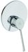Ideal Standard Ceraflex eengreepsmengkraan met lange hendel voor inbouwdouche, wegwerp, compleet, verchroomd