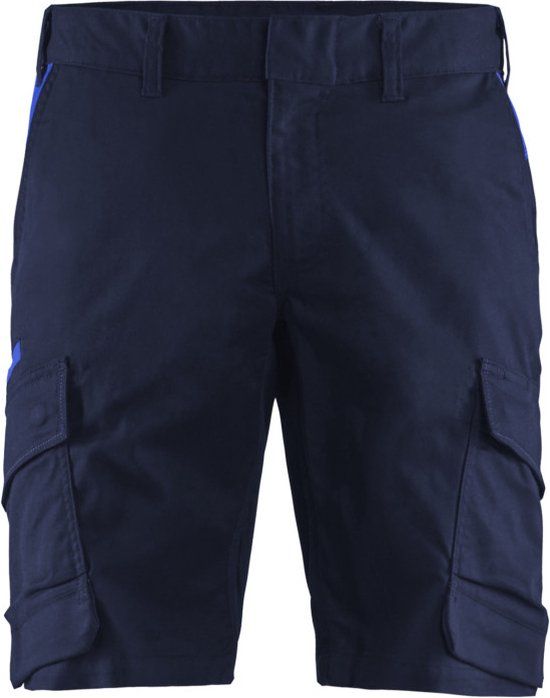 Blaklader Industrie Short met stretch 1446-1832 - Marineblauw/Korenblauw - C52