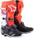 Alpinestars Tech 10 Noir Rouge Fluo Orange Fluo Blanc - Taille US 12