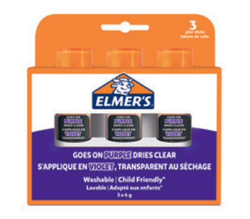 Elmer's - Disappearing Purple - Lijmstiften - 3 stuks
