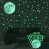 Heble® Glow in the Dark 334 stuks - Sterren en Maan Stickers