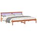 vidaXL Bedframe Wasbruin 180 x 200 cm Massief Grenenhout