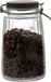 Urban Living Weckpot/inmaakpot - 1,8L - glas - met beugelsluiting - mat zwarte deksel
