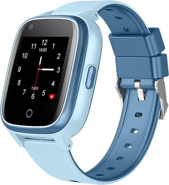 Wonlex GPS Horloge 4 YOU - GPS Horloge kind - Trackie 17 Blauw - Kinder Smartwatch - incl. Gratis simkaart en Gratis iOS / Android app- SOS Knop- 4G verbinding- Waterdicht - Live GPS Locatie - HD (Video)bellen - Veiligheidzone instellen - Camera - Blauw