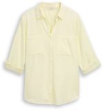 Tom Tailor Plus Size Blouse met Borstzakken 52 Soft Lemon