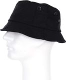 Merkloos / Sans marque Visserhoedje - zwart - volwassenen - katoen - zomerhoedje 59 cm