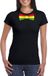 Bellatio Decorations Shoppartners Bv Zwart t-shirt met Limburgse kleuren strik dames - Carnaval shirts L