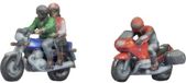 NOCH 35837 N Motorrijders figuren Geverfd, Zittend