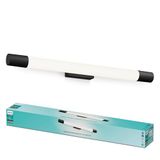 Philips Rover Spiegelverlichting - Spatwaterdicht IP44 - 10W - Warmwit licht - Badkamerlamp - Cilindervormig - Zwart