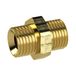 RIEGLER MS2521234 dubbele schroefdraad nippel, messing CW614N, SW 32, G 1/2" x G 3/4"