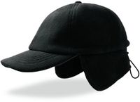 Atlantis Headwear Snow Flap Stopper-S Cap AT690 - Black - One size