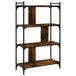 VidaXL Boekenkast 4-laags 76x32x123 cm bewerkt hout gerookt eikenkleur