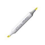 COPIC Sketch Marker Type Y - 06, Geel, professionele brush marker, op alcoholbasis, met één Super Brush punt en één Medium Broad punt