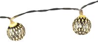 Merkloos Lichtsnoer - Zilveren Ballen - 8 LED Bollen - Warm Wit - 130 cm - Batterij