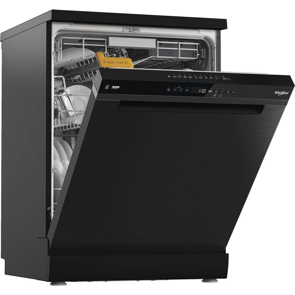 Whirlpool W8F HP51BS Vrijstaand 15 couverts Zwart Vaatwasser