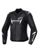 Alpinestars Stella Faster V3 Black White Leather Jacket, Taille : 40