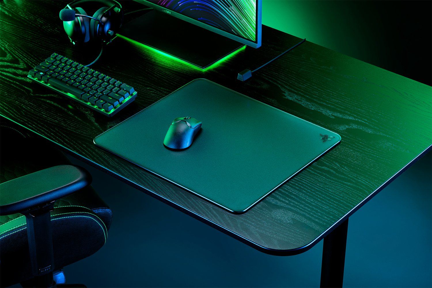 Razer Atlas - Glazen Gaming Muismat - Zwart