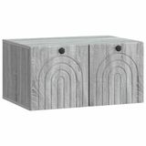vidaXL Wandmontage TV-kast Grijs sonoma 59,5 x 41 x 30 cm Bewerkt hout