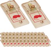 Relaxdays Muizenval Hout - Set van 40