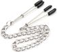 LATETOBED BDSM LINE Nipple Clamps With Chain Metal