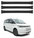 Omac Aluminium Dachträger kompatibel mit Vw Transporter T7 2023-2026 – Tüv / Din 75302:2019 – Max. Last 75 Kg – 3 Träger Schwarz