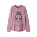 NAME IT KIDS rechtvallende longsleeve met print - lila