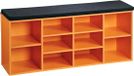 Kesper Schoenenkast met Zitkussen - Oranje
