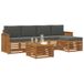 vidaXL - Buiten - bank - set - 6 - st - Natuurlijk - en - Antraciet