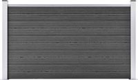 vidaXL Schuttingpaneel 180x105 cm HKC Zwart