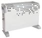 Convecteur électrique, 2000 W, avec turboventilateur, blanc/gris