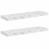 vidaXL Wandplank Wit Marmer 90 x 23,5 x 3,8 cm