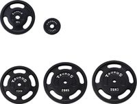 Taurus Gietijzer Halterschijven met 3 grepen – 2.5kg – 30mm boring – Zwart