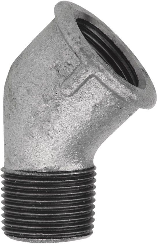 KIRCHHOFF GI knie 45°, gegalvaniseerd, 1/2"BI x 1/2"BU