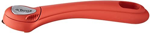 de Buyer Afneembare handgreep, roestvrij staal, rood, 20 x 4,3 x 3,5 cm