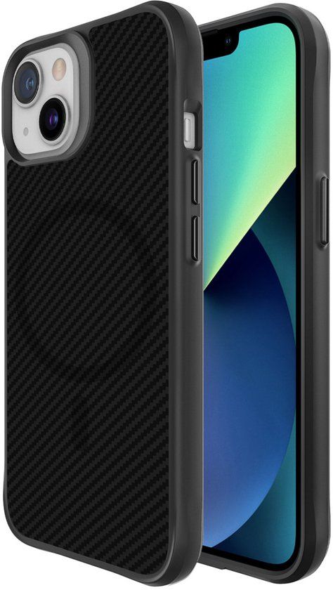imoshion Rugged Hybrid Carbon Case met MagSafe voor de Apple iPhone 13 - Zwart