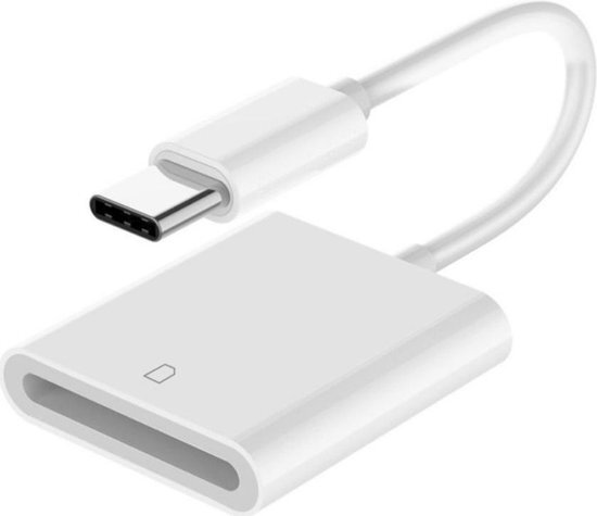 Geen USB-C Adapter met SD-Kaartlezer voor Laptop, Tablet of Smartphone