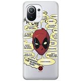 ERT GROUP mobiel telefoonhoesje voor Xiaomi 11 origineel en officieel erkend Marvel patroon Deadpool 008 optimaal aangepast aan de vorm van de mobiele telefoon, gedeeltelijk bedrukt